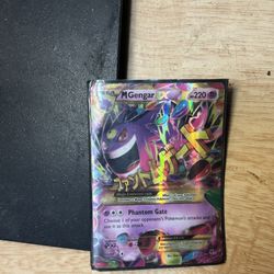 Pokemon Mega Gengar Ex Slightly Used Condition 