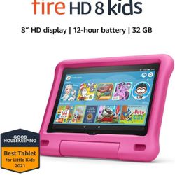 Kids Edition Fire Tablet ( With Pink And Purple Case)