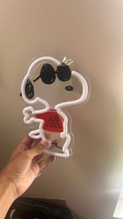 Snoopy "Joe Cool" LED Light Up Wall Sign