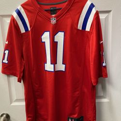 Nike NFL New England Patriots Julian Edelman #11 Red Jersey Mens Size XL
