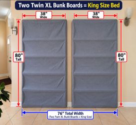 Twin XL Bunk Boards – Set of 2