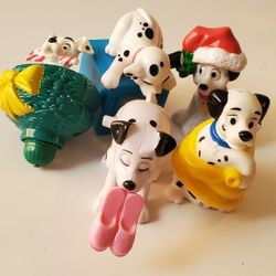 101 102 Dalmatians: 5 Puppy Dog Figurines