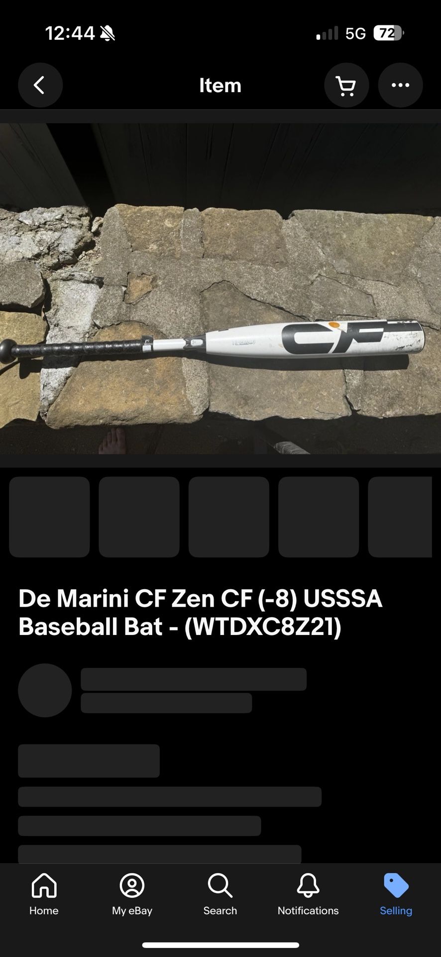 De Marini CF Zen CF (-8) USSSA Baseball Bat - (WTDXC8Z21)
