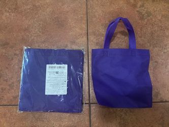 Purple goodie bags with handles