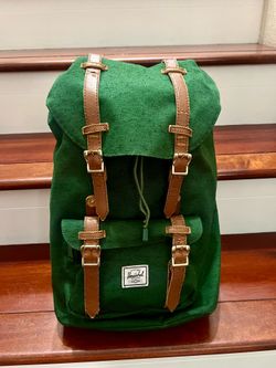 Used Herschel Green Backpack *dm for negotiations*