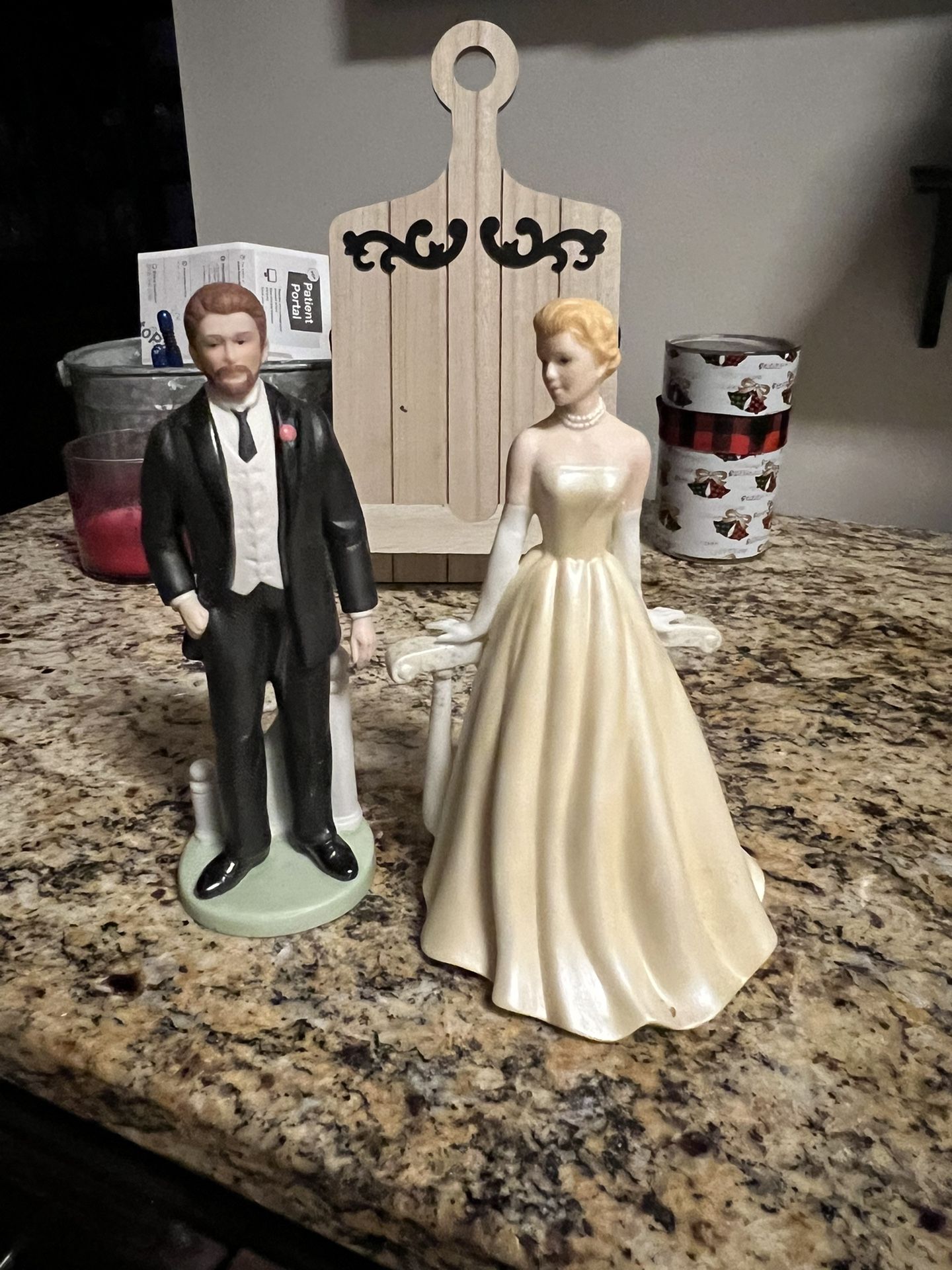 Bride And Groom Figures Porcelain