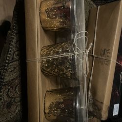 Mercury Glass Votive Candle Holder