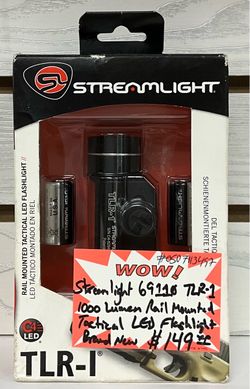 Streamlight 69110 TLR-1 1000 Lumen Rail Mounted Tactical LED Flashlight Brand New