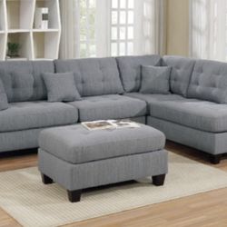 Sectional Sofa + Ottoman