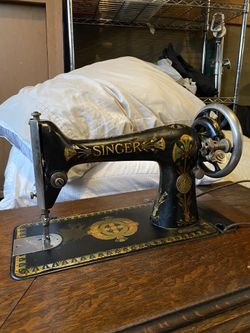 Antique Singer Sewing Table - Machine Included!