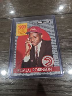 1990 NBA Hoops Rumeal Robinson Lottery Pick Card