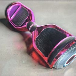 Pink Chrome Hoverboard – Works Great, Bluetooth & LED Lights