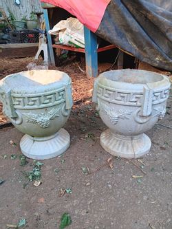 Vintage Greek flower pots