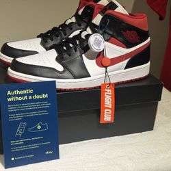 Air Jordan 1 Mid “Gym Red/Black/White” – Size 11 – New w/ Box 