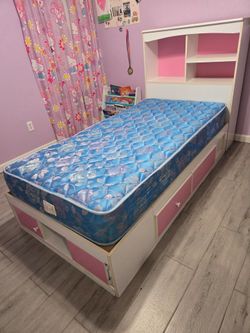 Twin Bed Frame and Matress