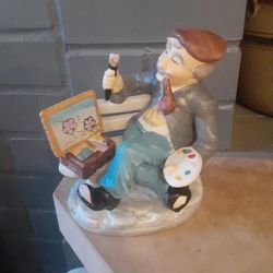 Ceramic Old Man Painting