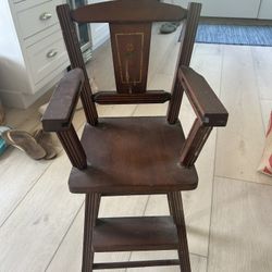 Antique Doll Chair