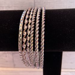 Beautiful Silver Plated Bangles