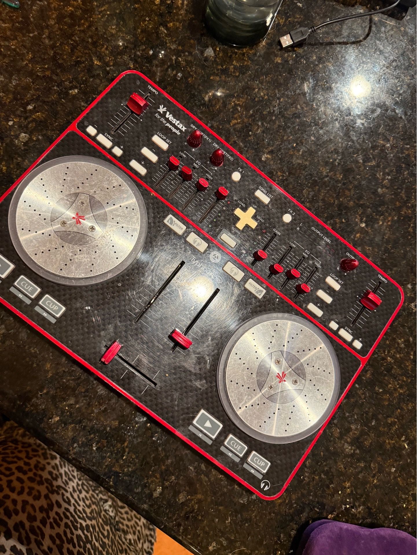 Vintage Vestax Typhoon DJ Controller – Retro DJ Setup – Works
