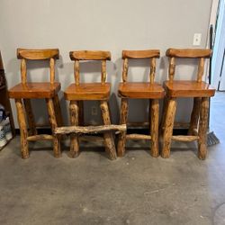 wooden stools