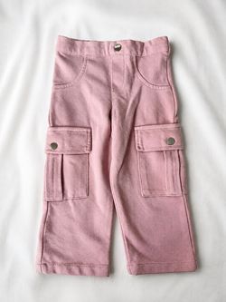 Pink Toddler Girls Pull-On Cargo Pants – Size 2T