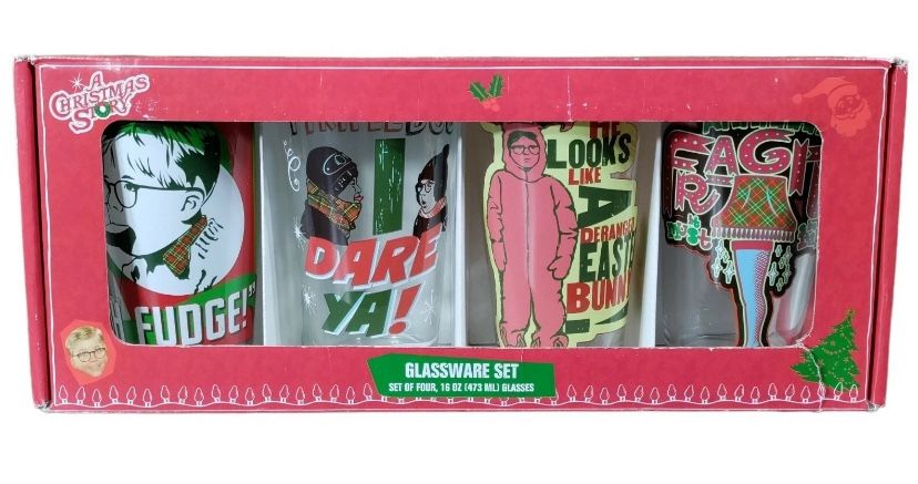 A Christmas Story Glass Gift Set