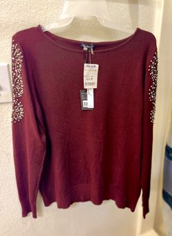 Burgundy Blouse, size large