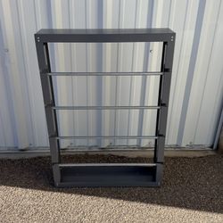 Durham Gray Cold-Rolled Steel Wire Spool Rack 4 Rods