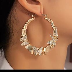 butterfly earrings 70mm