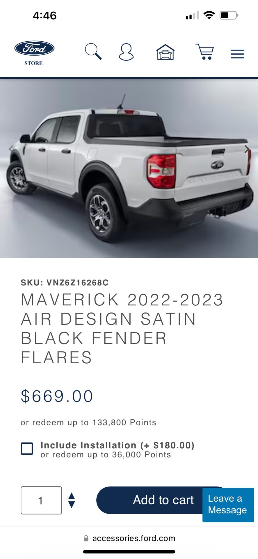 Air Design Ford Maverick Fender Flares