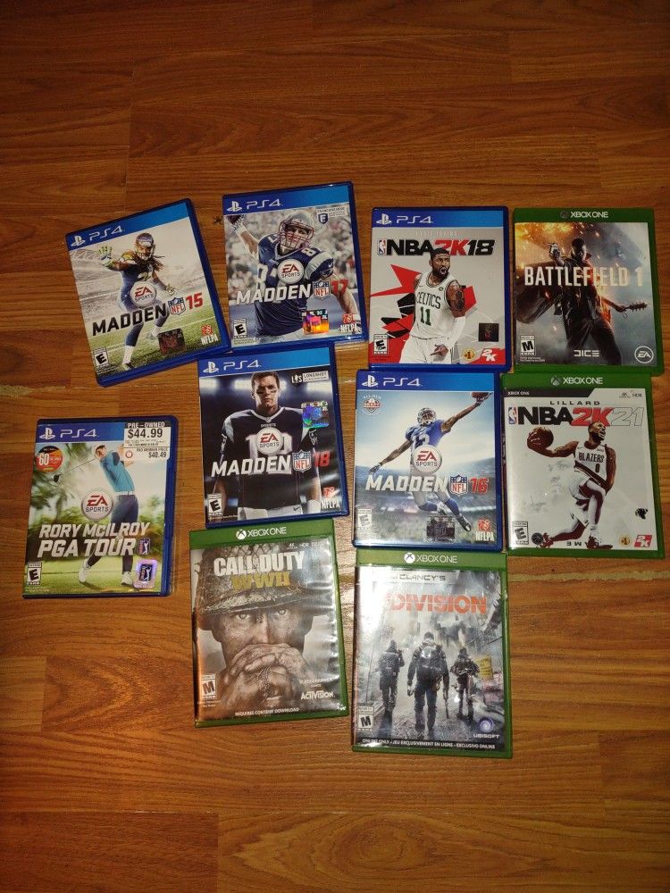 PS4 And Xbox One Games