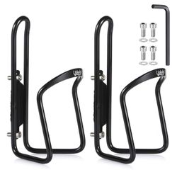 Brandnew 2pk  Water Bottle Cages, Basic MTB Bike Bicycle Alloy Aluminum Lightweight Water Bottle Holder Cages Brackets(2 Pack- Drilled Holes Required)