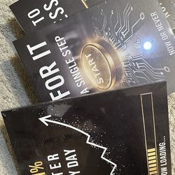 Motivational Office Wall Decor Get 1% Better Every Day Black and White Inspirational Wall Art, 3 Piece Focus on Goals Not Obstacles Quotes, Framed Mod