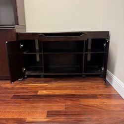 Cabinet  Storage Wood Buffet Table With Doors Executive Office Furniture 