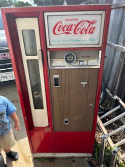 Antique soda machine