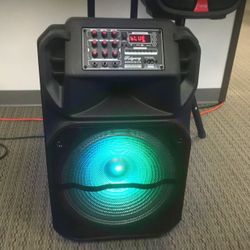 15 Inch Rechargeable Bluetooth Speaker/aux/fm/USB And SD Port/microphone For Karaoke/brand New!!