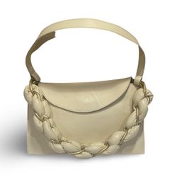 Proenza Schouler Twisted Chain shoulder bag- Birch/Cream