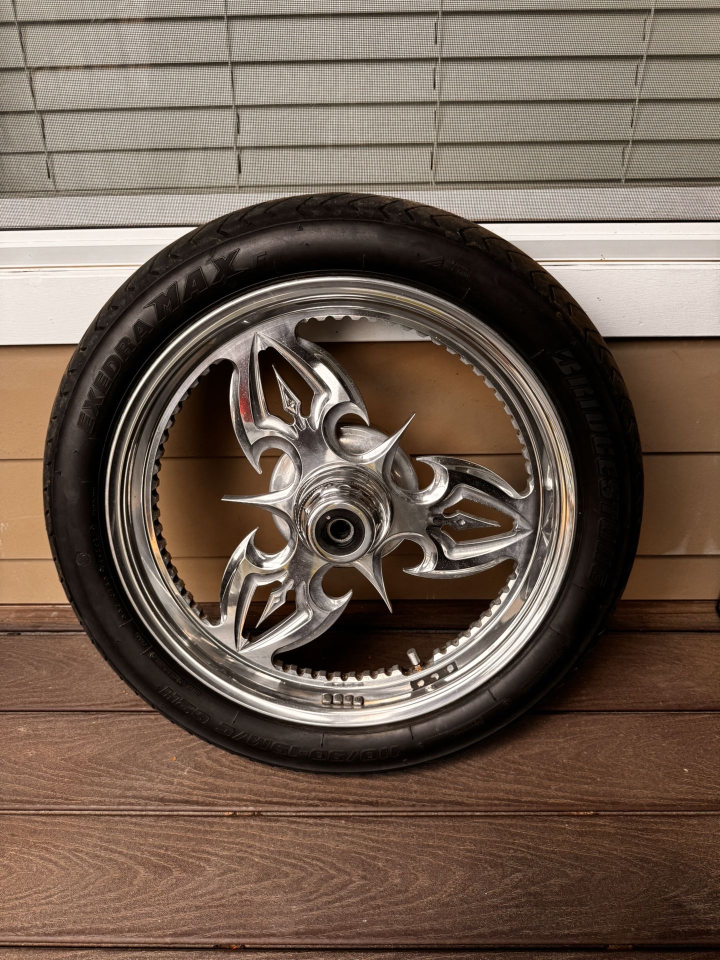 19” Front Motorcycle Wheel And New Tire