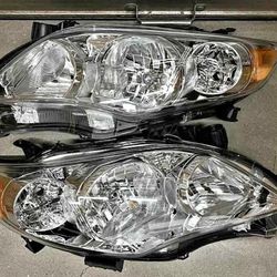 11-13 Toyota Corolla Headlights Luces Focos Micas Faros Faroles Headlamps 