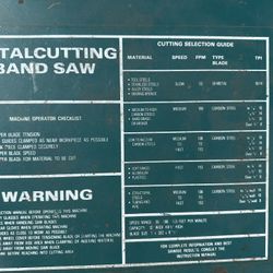 Carolina 14” Industrial Bandsaw.  