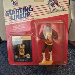 Magic Johnson's starting lineup rookie 