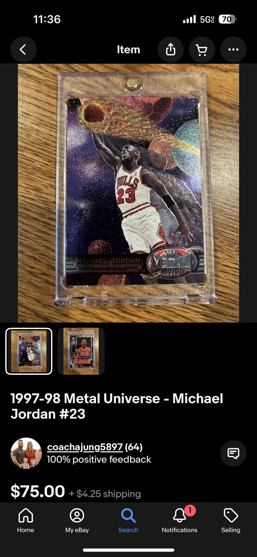 Micheal Jordan Card