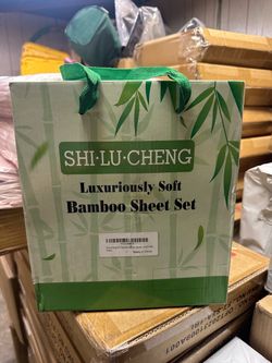 Shi Lu Cheng Bamboo Sheet Set Queen Dark Grey
