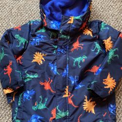 5T Dinosaur Rain and Winter Jacket