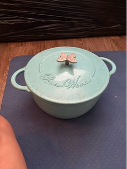 Pioneer Woman Teal Enameled Cast Iron Dutch Oven
