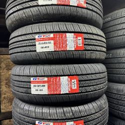 SET OF FOUR NEW TIRES 205/65/15 GT RADIAL INCLUDING MOUNT AND BALANCE, ASK ME FOR SIZES AND BRAND 