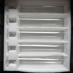 Hurricanes Vases, Glass Votives, LED candles Included 