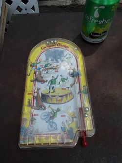 Curious George Monkey Hand Held Pin Ball