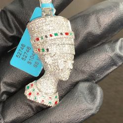 925 Silver Moissanite Pendant 