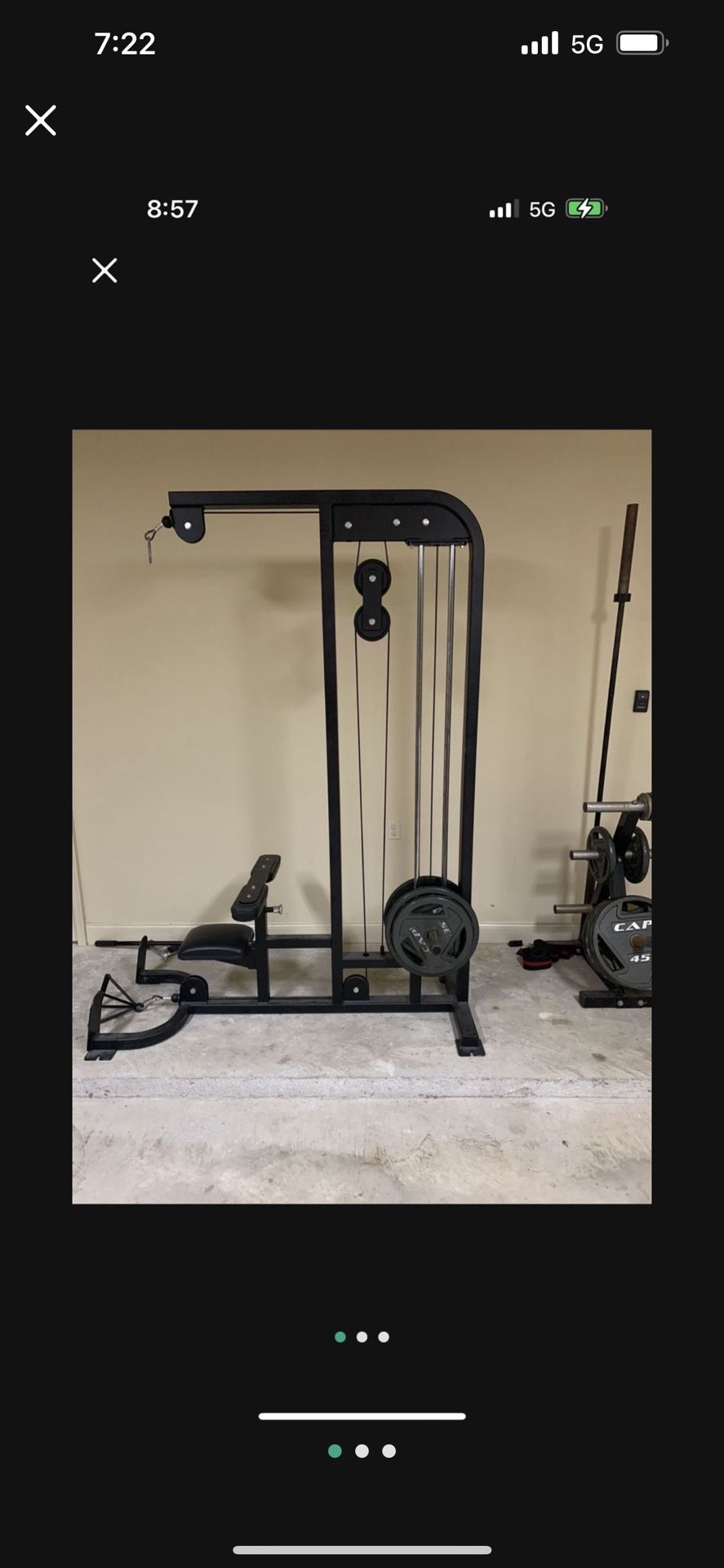 Plate Loaded Lat Machine